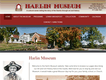 Tablet Screenshot of harlinmuseum.com